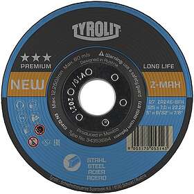 Tyrolit Z-Max Slibeskive 125x7mm ZA24S-BFX