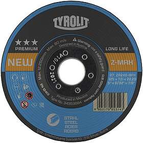 Tyrolit Z-Max Slipskiva 125x4mm 24 Grit 34353702