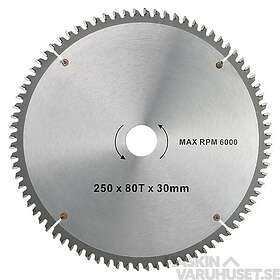 Tamoline Tamo Saw Blade Neg.T 5° Cirkelsågklinga 250x30mm 80T
