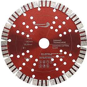 PRODIAMANT Turbo Diamantskärskiva 180x22.23mm 12mm