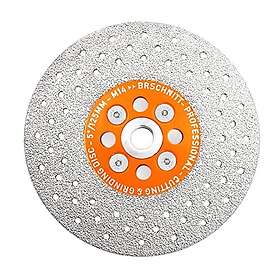 BRSCHNITT Diamantkapskiva 125mm Dubbelsidig För Granit Marmor Kakel Naturstenar