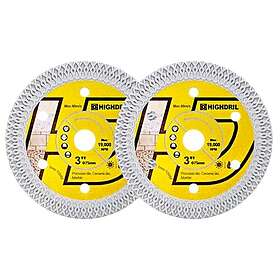 HIGHDRIL X-tänder Diamant Kakelsågblad 75x10mm 2-pack