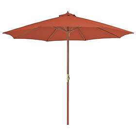 vidaXL Parasol de Jardin Poteau en Bois 300cm 44498