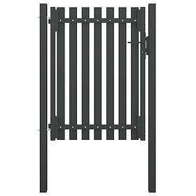 vidaXL Port 100x125cm Stål Antrasitt 146329