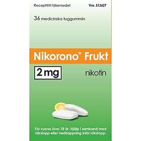 Nikorono Tuggummi Frukt 2mg 36st