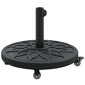 vidaXL Art Deco Iron Umbrella Base (Black) 42002565