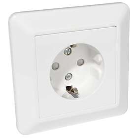 Gelia RS Vägguttag 2-vägs Jordad 07318270001768