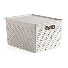 Tatay Bohol Storage Crate with Lid Recycled Plastic 30x39x21.5cm
