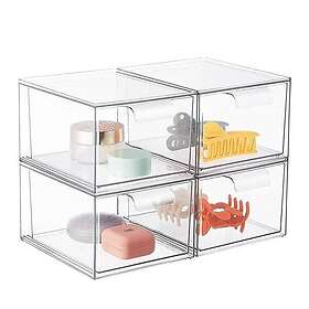 24 Storage Box Plastic 14x19x11cm 4-pack