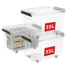 Cetomo C5037 Storage Box Plastic 35L 3-pack