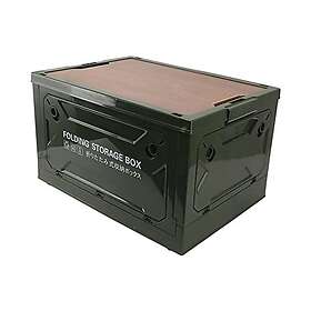 banapoy Boîte Pliante Plastic 50L avec Couvercle en Bois