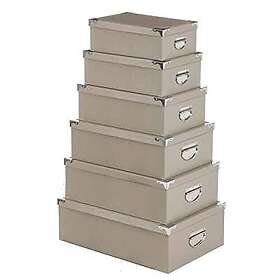 H Storage Box Plastic 6-pack