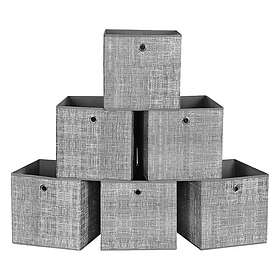 Songmics Foldbar Kasse Plast 30x30x30cm 6-pack