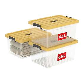 Cetomo 65L Boîte de Rangement Plastique Paquet de 3