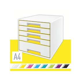 Leitz WOW Drawer Unit Plastic 5-Drawers