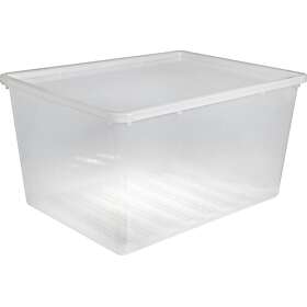 PLAST TEAM Basic Storage Box with Lid Plastic 130L