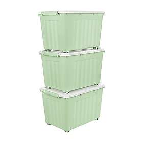 Cetomo 55L Förvaringslåda med lock Plast 3-pack