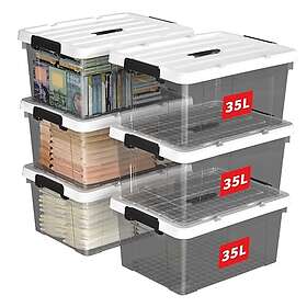 Cetomo 35 L Storage Box with Lid Fabric 6-pack
