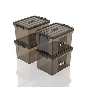 SpaceXpert Storage Box Plastic 45L 4-pack