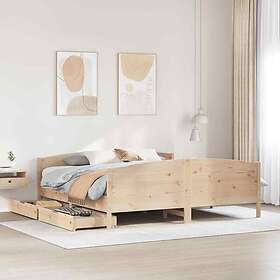 vidaXL Sängram utan madrass 160x200cm 3301782