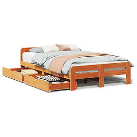 vidaXL Sengestel uten madrass 135x190cm 3309055