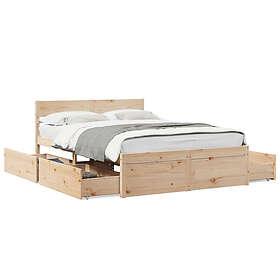 vidaXL Sängram utan madrass 120x200cm 3282351
