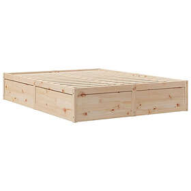 vidaXL Bed Frame without Mattress 140x190cm 3282381
