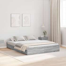 vidaXL Förvaringssängram 135x190cm 3335322