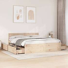 vidaXL Sängram utan madrass 200x200cm 3282336