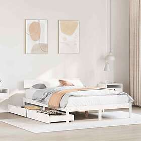 vidaXL Sängram utan madrass 135x190cm 3301505