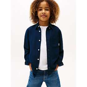 Tommy Hilfiger Relaxed Fit Flag Embroidery Hør Blanding Skjorte