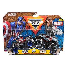 Monster Jam 1:64 Marvel 2-pack Captain America Winter Soldier