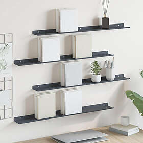 vidaXL Flytande hylla (4-pack) 80x9x2.5cm