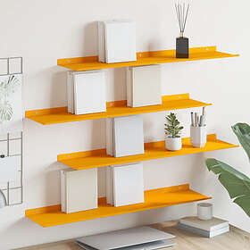 vidaXL Flytande Väggmonterad Hylla 80x18x2.5cm (2-pack)