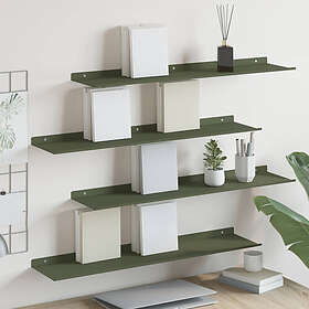 vidaXL Floating Väggmonterad Shelf 80x18x2.5cm (4-pack)