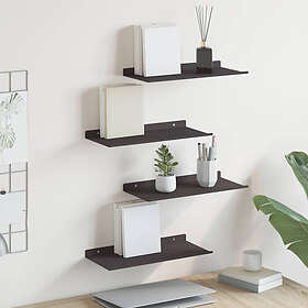 vidaXL Flytande hylla 40x18x2.5cm (4-pack)