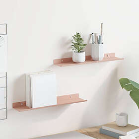 vidaXL Flytande hylla (2-pack) 40x9x2.5cm