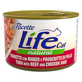 Life Le Ricette Märkäruoka Tonnikala Naudanliha Kinkku 12x150g