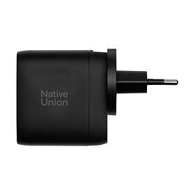 Native Union FAST-PD67-BLK-2CA GaN 2 x USB-C Strømadapter 67W
