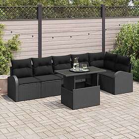 vidaXL Garden Sofa Set with Cushion 7 Pieces 3357396