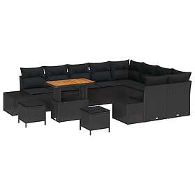 vidaXL Hage Sofasett med Pute 12 Deler 3362824