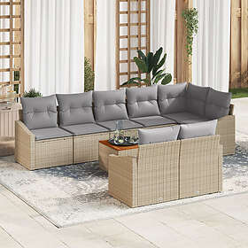 vidaXL Garden Sofa Set with Cushion 9 Pieces 3347847