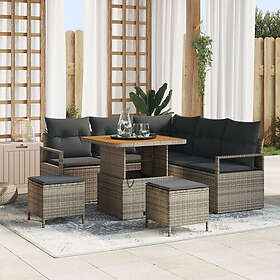 vidaXL Garden Sofa Set with Cushions 8 Pieces 3362523