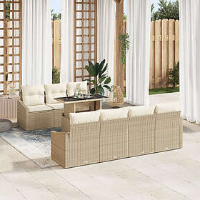 vidaXL Garden Sofa Set with Cushion 8 Pieces 3357684
