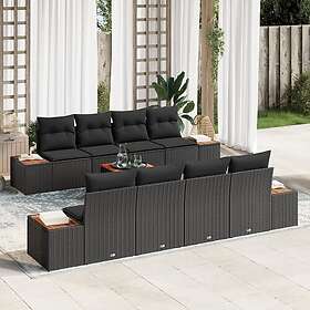 vidaXL Hage Sofasett med Pute 9 Deler 3356718