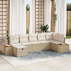 vidaXL Garden Sofa Set with Cushion 7 Pieces 3359643
