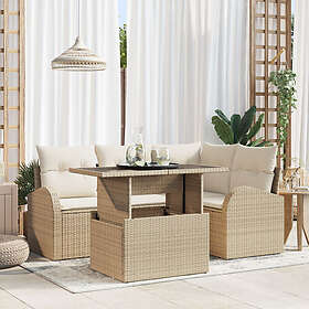 vidaXL Garden Sofa Set with Cushion 5 Pieces 3357374