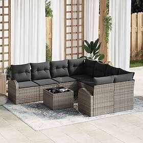 vidaXL Garden Sofa Set with Cushions 4 Pieces 3345979