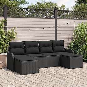 vidaXL Hage Sofasett med Pute 6 Deler 3354482