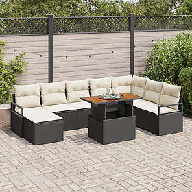vidaXL Garden Sofa Set with Cushion 9 Pieces 3349746